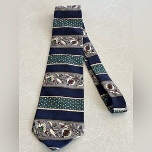 Charter Collection Vintage Silk Tie Made in Canada Floral